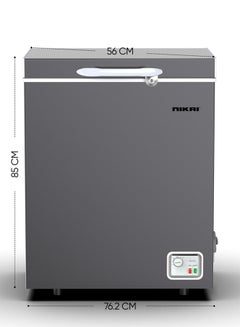 200L Gross / 138L Net, Single Door Chest Freezer With Storage Basket, High Energy Efficiency Cooling System, Adjustable Temperature, Child Lock, Silent Operation, Ideal For Home And Restaurants 200 L 378 kW NCF200N7S/1 Silver - pnsku/N52830540A/45/_/1707911960/466c8600-4fe5-48e2-8bc4-66b37e154369