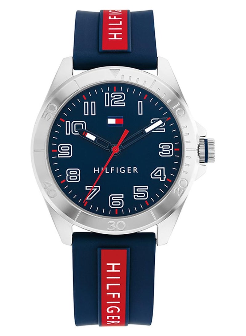 تومي هيلفيغر ساعة يد بقرص بلون أزرق للأطفال من الجنسين - طراز 1720019 للأطفال - Image 1