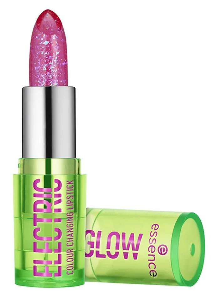 ايسنس Electric Glow Colour Changing Lipstick | Transparent Lip Balm with pH Reactive Formula | Long Lasting Natural Rosé Finish | Nourishing Paraben Free Lip Care | 3.2g (Pack of 1)