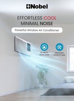 Nobel Powerful 24000 BTU Window Air Conditioner with R410A, Rotary Compressor, and T3 Climate Rating 3500 W NWAC24C White  - Image 2