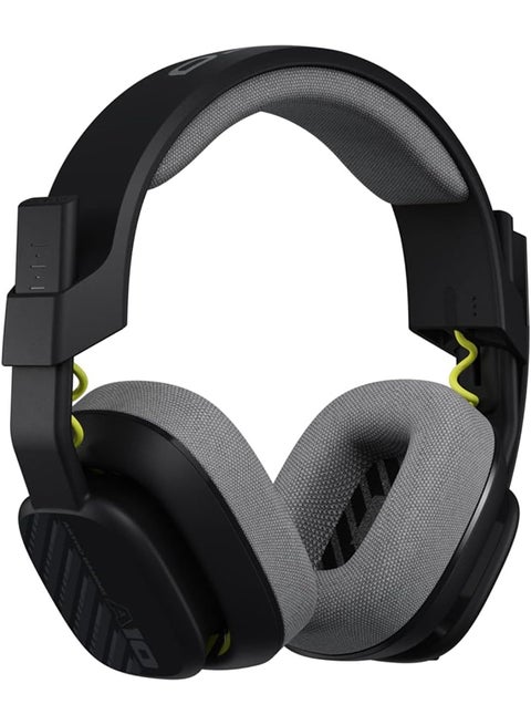 ASTRO A10 Gaming Headset Gen 2 Wired - Over-ear headphones with flip-to-mute microphone, 32 mm drivers, compatible Xbox, PC Black