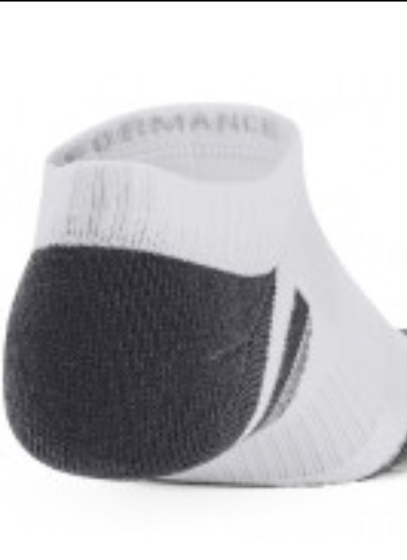 UNDER ARMOUR - Heat Gear No Show Socks White - Image 1