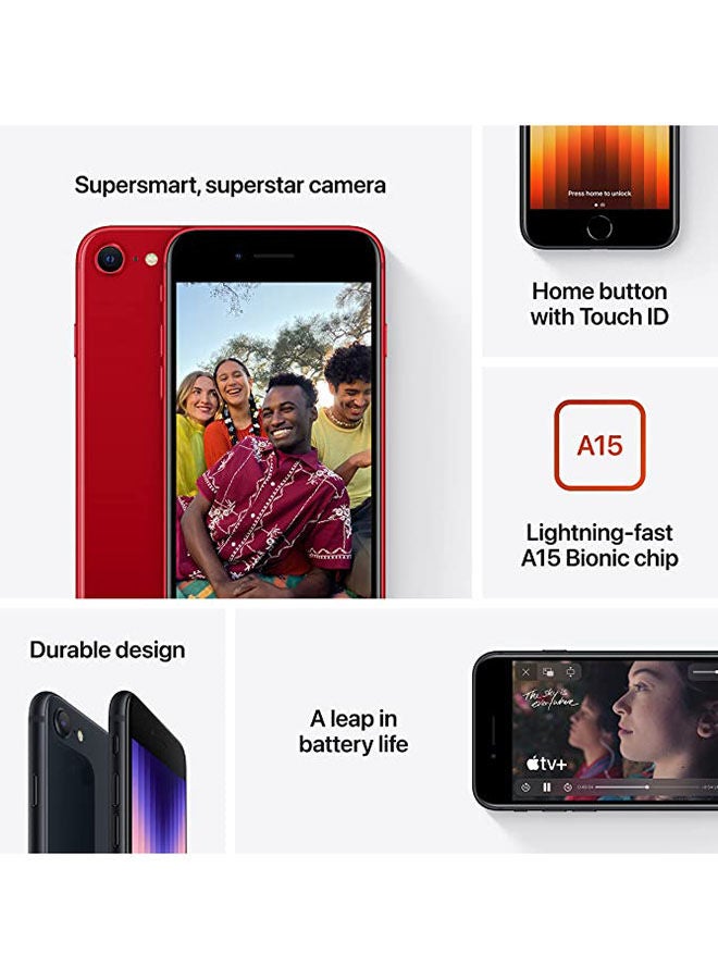 Apple iPhone SE 2022 (3rd-gen) 64GB Midnight 5G -International Version - Image 5