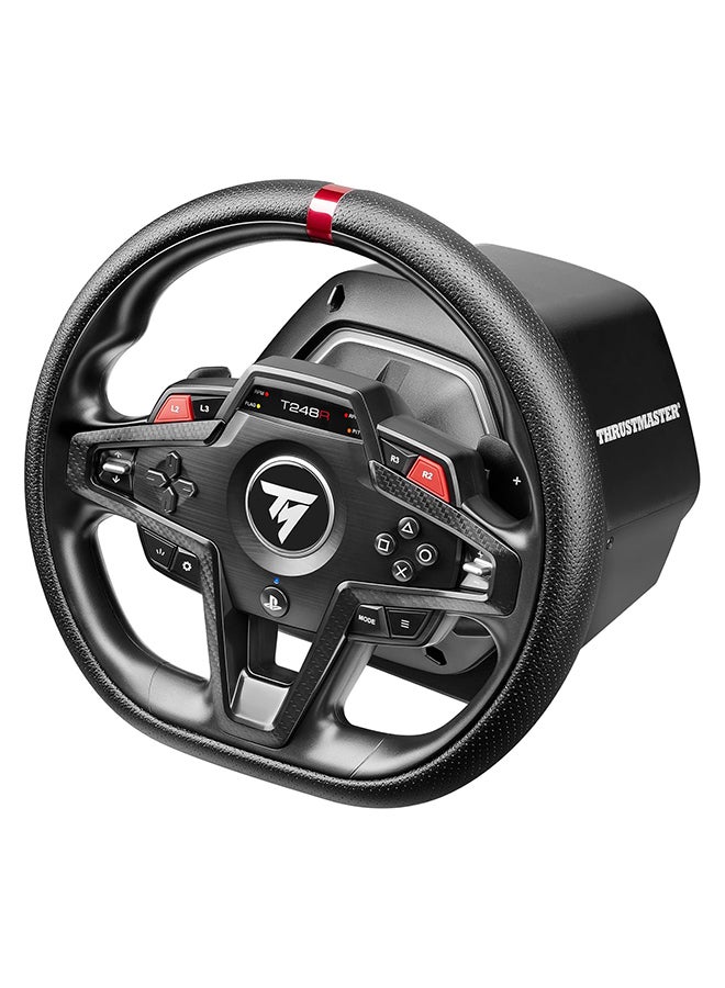ثروستماستر ثراستماستر T248، عجلة سباق ودواسات مغناطيسية، محرك هجين، مبدلات مجداف مغناطيسية، ردود فعل ديناميكية للقوة، شاشة مع معلومات السباق (Ps5، Ps4، الكمبيوتر الشخصي) - Image 3