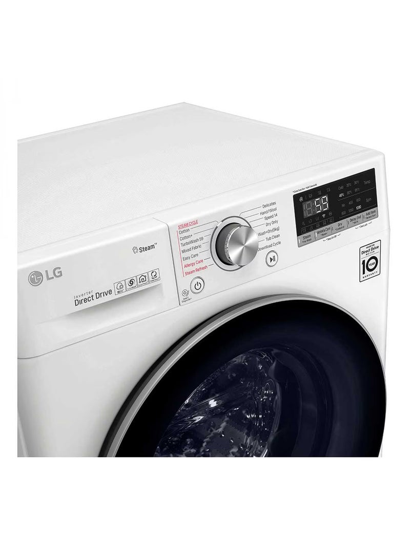 إل جي غسالة ملابس تحميل أمامي سعة 10.5 كجم - Image 3
