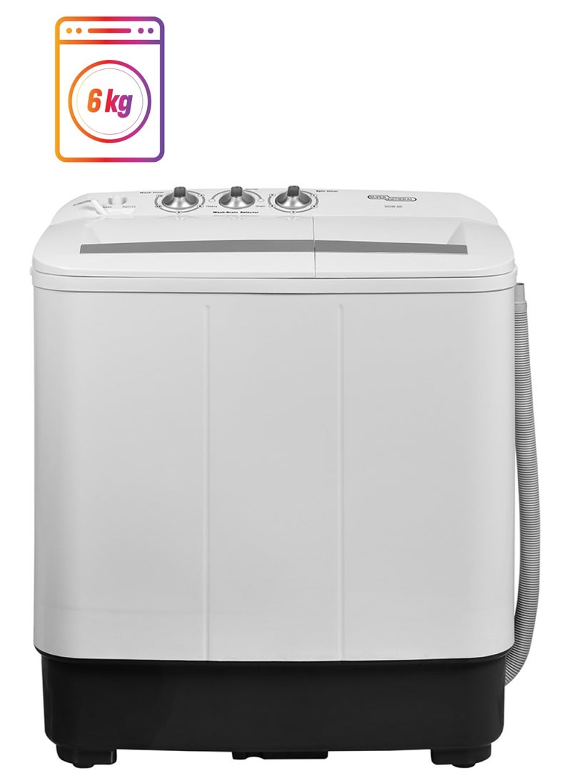 SUPER GENERAL 6 Kg Semi Automatic Washing Machine SGW 60 White  - Image 1