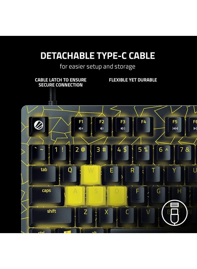 Huntsman V2 Tenkeyless ESL Edition Keyboard, Linear Optical Red Switch Gen 2, Wired - Detachable USB-C, Doubleshot PBT Keycaps, RGB Lighting, US Layout | RZ03-03941700-R3M1