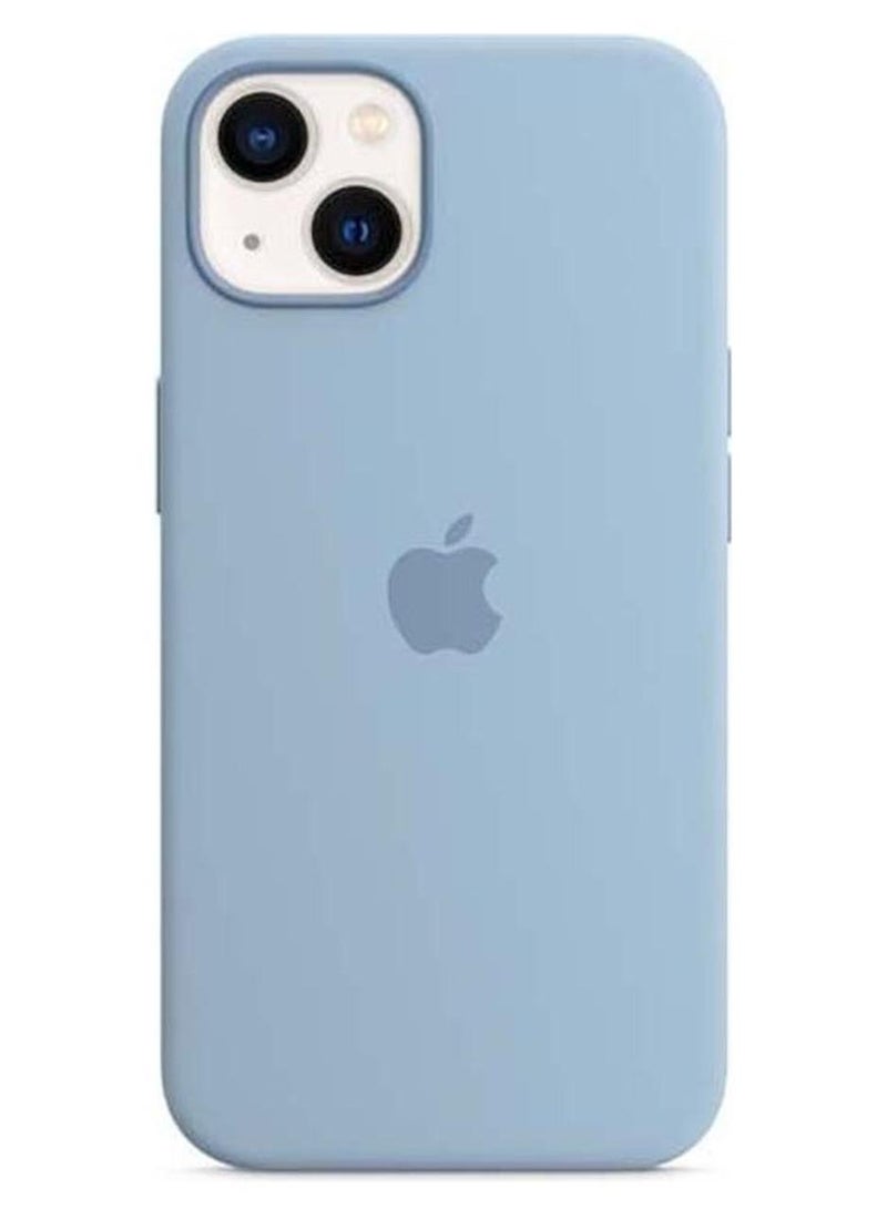 Apple iPhone 13 Silicone Case with MagSafe blue fog - Image 1