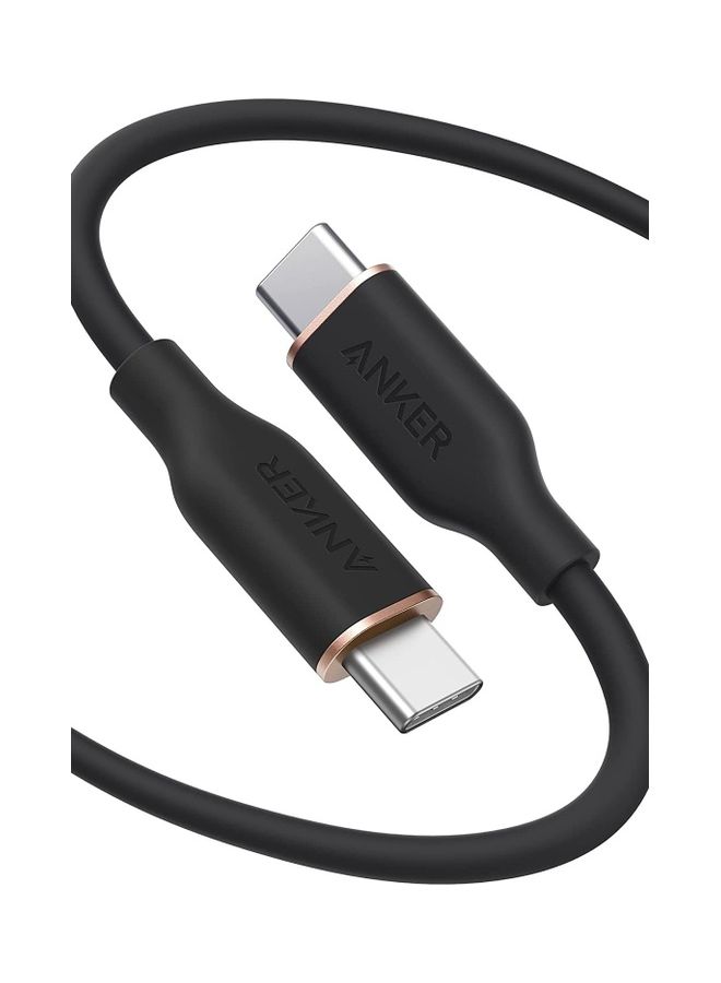 Anker USB-C to USB-C Cable, 643 Cable 100W 182.8 cm, USB 2.0 Type C Charging Cable Fast Charge for MacBook Pro/Air (M1/M2), iPad Pro/Air/Mini, Galaxy S25/S24/S23/S22, Pixel 8/7/6, Switch, and More (Midnight Black) Black  - Image 1