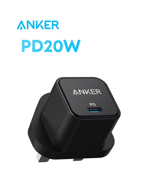 USB C Plug, 20W USB C Charger - Fast Charging PowerPort III Cube Charger, Compatible with iPhone 16/16 Plus/16 Pro/16 Pro Max, 15/14/13/12 Series, Galaxy, iPad (Cable Not Included) Black