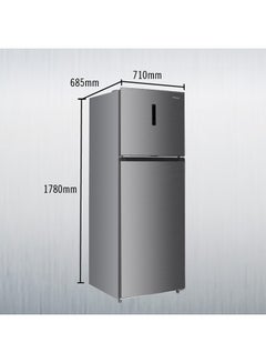 SUPER GENERAL 500 Liter Double Door Refrigerator Frost Free Glass Shelves 410 W SGR515I Silver  - Image 4
