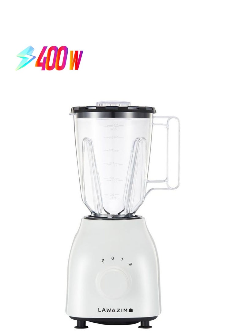 LAWAZIM Electric Blender 400 W 50040 White  - Image 1