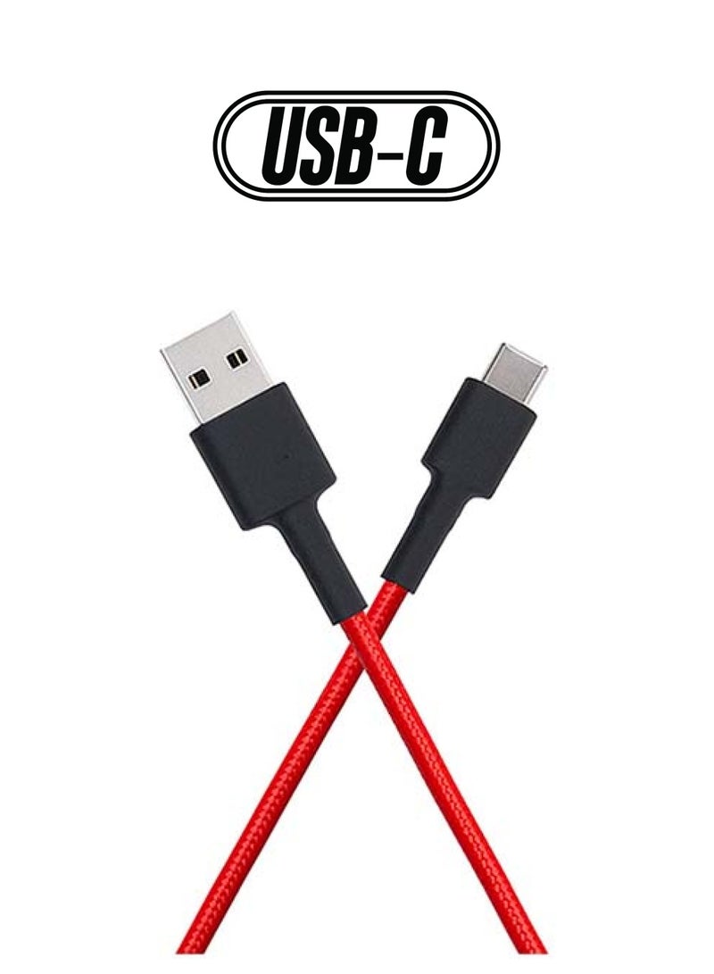 Xiaomi Mi Braided USB Type-C Cable Red - Image 1
