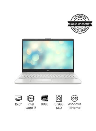 15-dw3145ne (Upgraded Version) Laptop With 15.6-Inch FHD Display, Core i7-1165G7 Processor/16GB RAM/512GB SSD/Intel Iris Xe Graphics/Windows 11 Home/International Version English/Arabic Natural Silver - pnsku/N52894670A/45/_/1741620958/66232eae-1386-406f-8f17-e01d8ec194eb