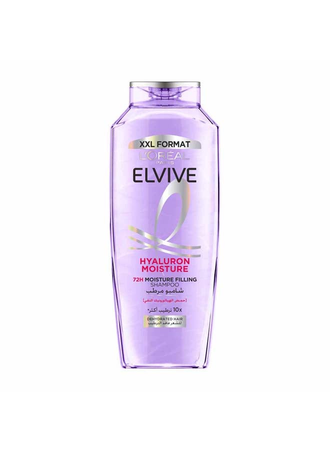 L'OREAL PARIS Elvive Hyaluron Moisture Filling Shampoo Replumps Hair With 72H Of Hydration purple 600ml - Image 1