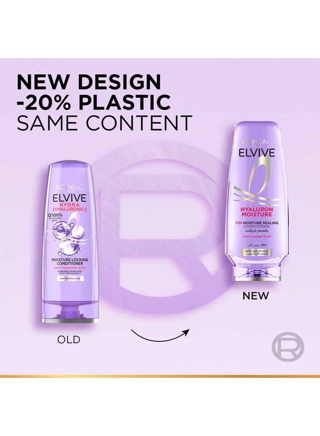 L'OREAL PARIS Elvive Hyaluron Moisture 72H Moisture Sealing Conditioner Purple 200ml - Image 2