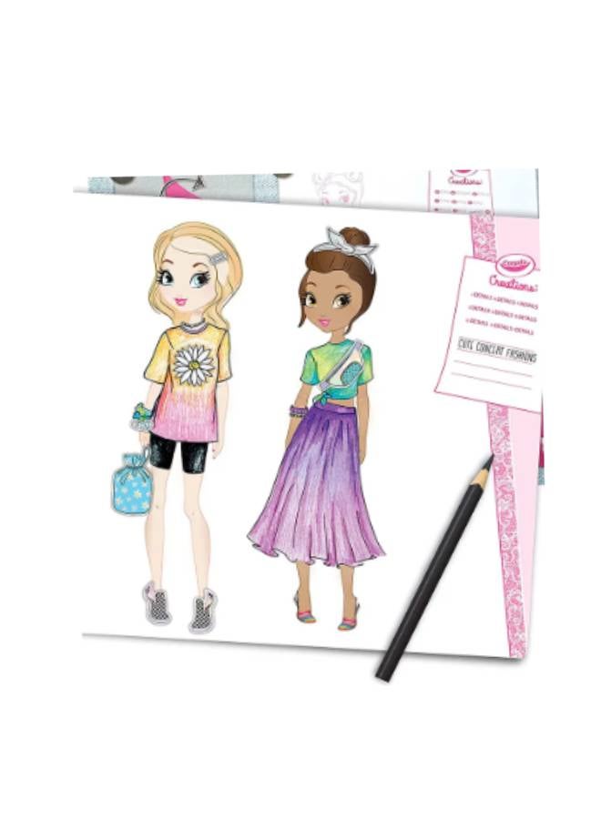 كرايولا محفظة إبداعات Compa Count Fashion Sketch  - Image 3