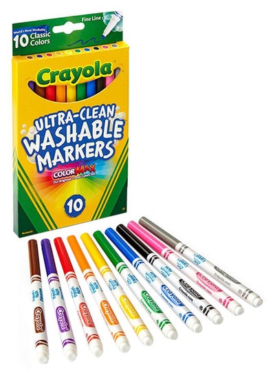 Crayola Ultra Clean Classic Colors Markers 10 Count