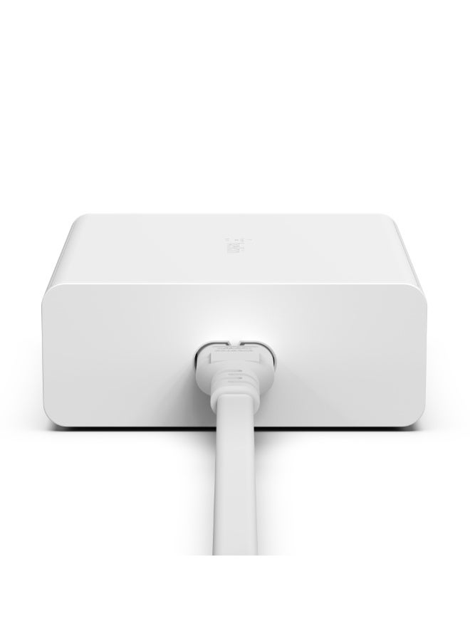 belkin 108W GaN USB Charging Station for Multiple Devices, 2 USB Type C and 2 USB A Fast Desktop Charger Dock Hub for MacBook, Pro, Air, iPhone, Pro, Max, Mini, iPad Pro, Air, Galaxy and More White - Image 4
