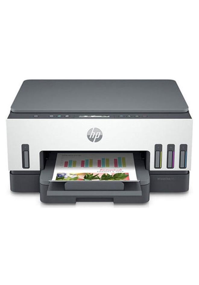 HP طابعة سمارت تانك 720 الكل في واحد طراز 6UU46A أبيض - رمادي - Image 1