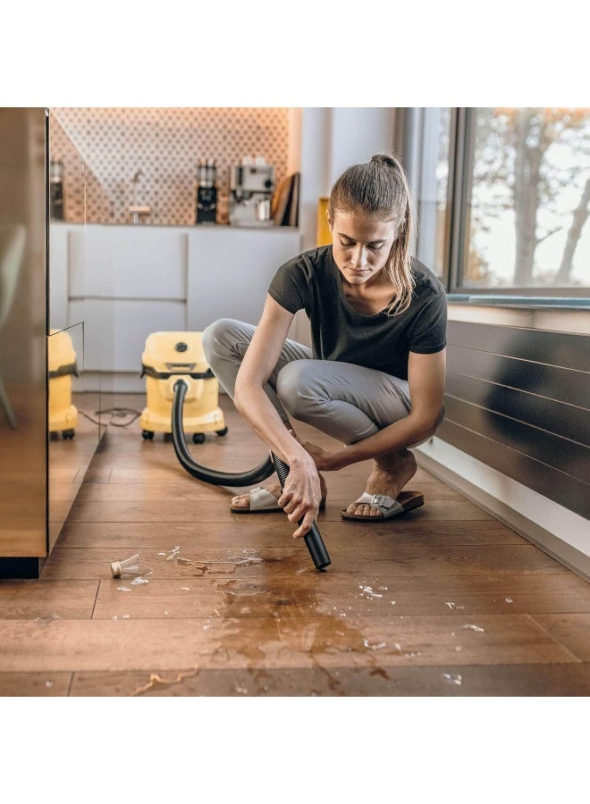 كارشر مكنسة كهربائية WD 2 بلس V-12/4/18/C للتنظيف الرطب والجاف 12 L 1000 W 16280020 أصفر/ أسود - Image 2