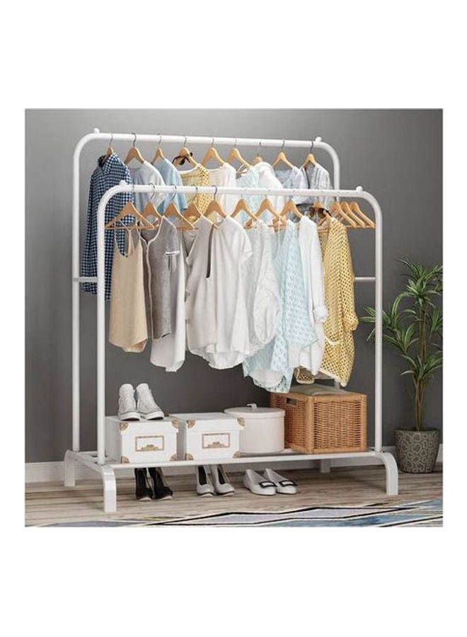 Double Clothes Stand White 110x150cm