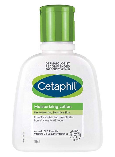 Moisturizing Lotion, For Dry to Normal, Sensitive Skin, Face And Body Moisturizer For Men And Women,  With Niacinamide And Vitamin E , Unscented 118ml