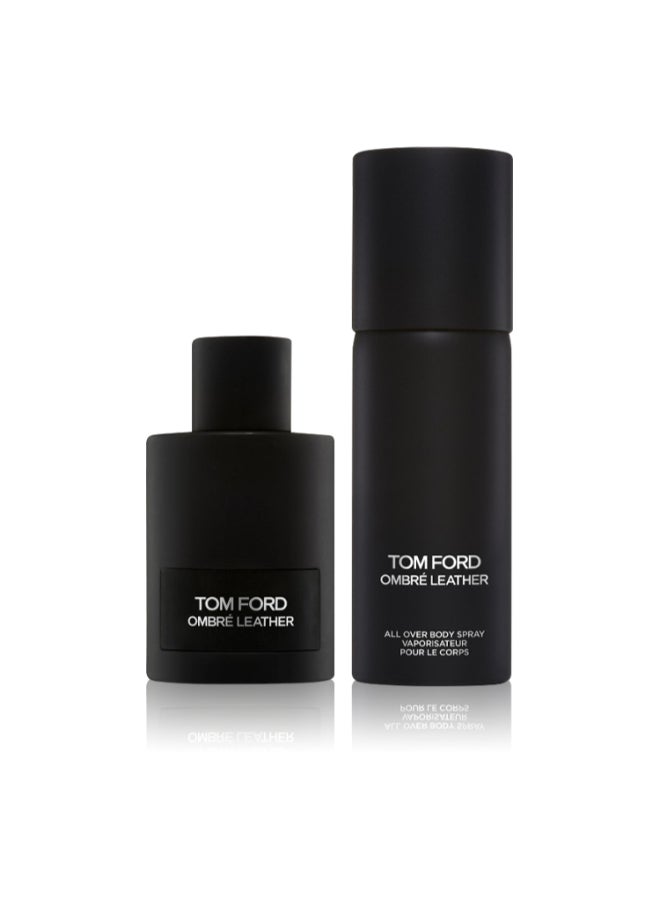 توم فورد مجموعة أومبر ليذر (عطر 100 مل + بخاخ الجسم 150 مل) - Image 2