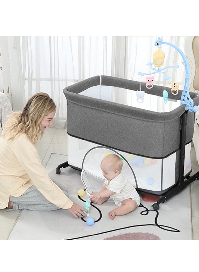 Kidle Baby Crib Play Bed ( Grey)  - Image 2