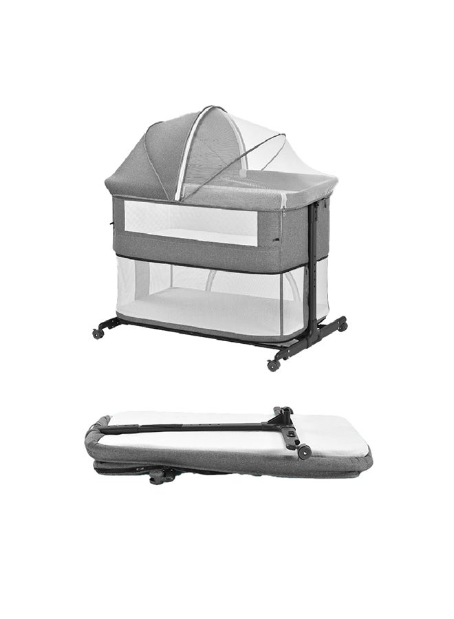 Kidle Baby Crib Play Bed ( Grey)  - Image 1
