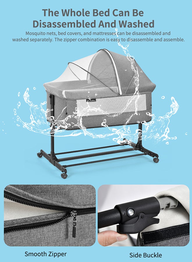 Kidle Baby Crib Play Bed ( Grey)  - Image 5