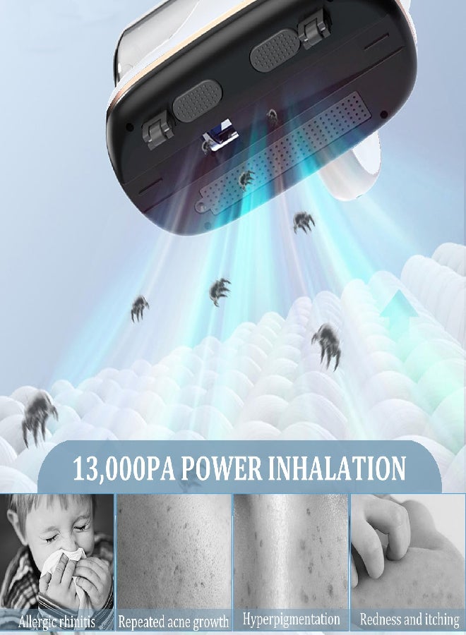 Deerma - Lightweight Dust Mite Vacuum Cleaner Powerful  Suction with HEPA Filter and UV Sterilization Vacuum Controller For Bed & Sofa EX-919 Grey 0.2 L 450 W EX-919 Grey - Image 1