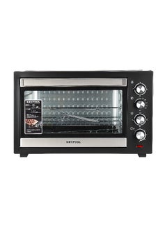 KRYPTON 80 L Electric Oven with Rotisserie and Convection Function | 100 to 250-degree Non Step Temperature Control, 4-Setting Heating Switch perfect for Baking Cakes, Cookies, Bread, etc Heat Resistant Tempered Glass Window | Years Warranty 75 L 2800 W KNO6355 Black  - Image 3