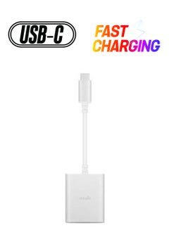 USB-C Digital Audio Adapter With Charging Silver
