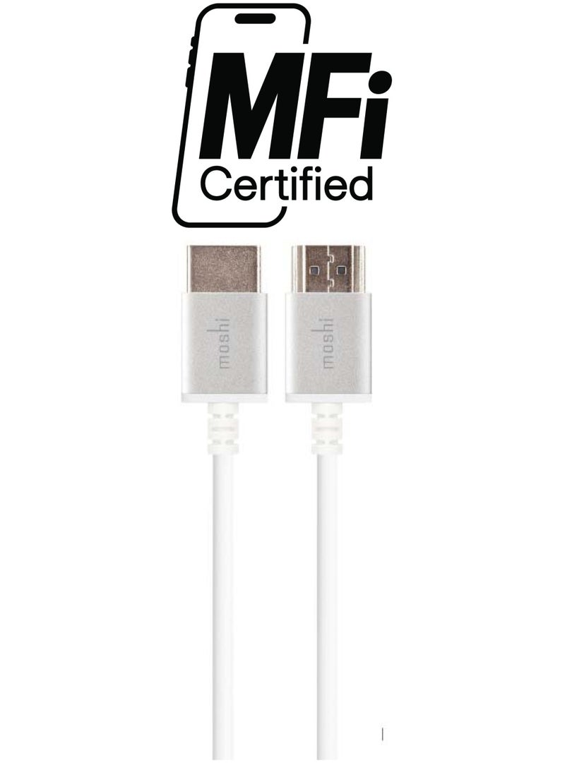 موشي كابل HDMI عالي السرعة أبيض - Image 1