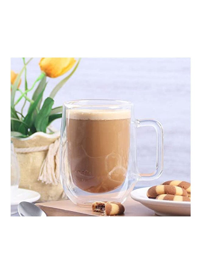 كوب شاي وقهوة زجاجي مزدوج الجدار - Image 2