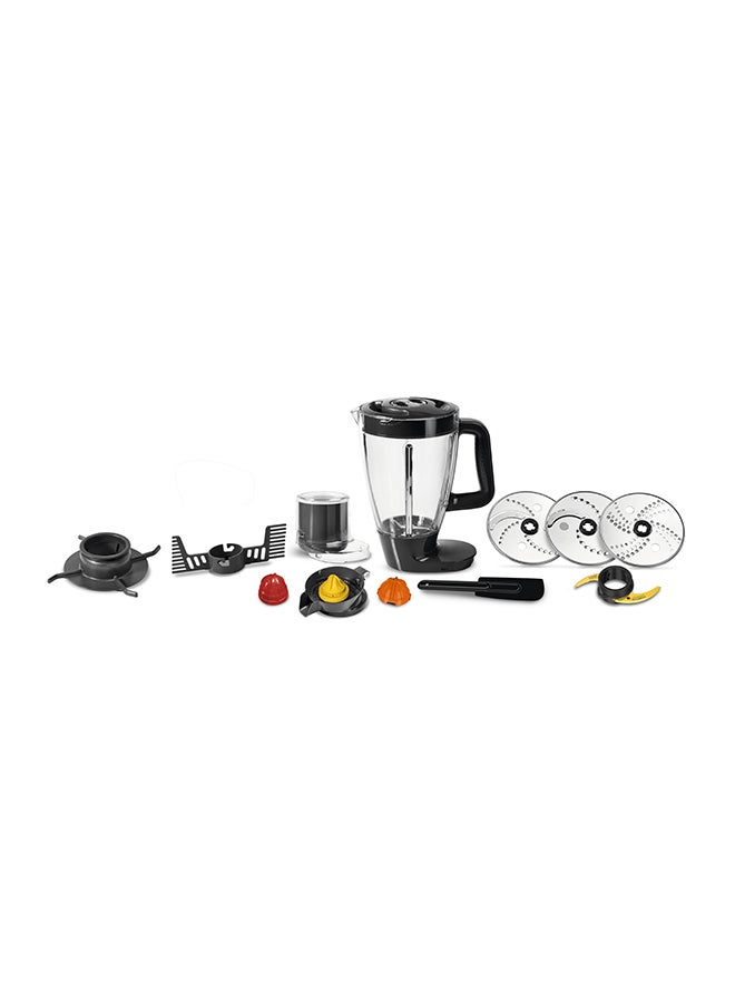 Moulinex - Digital Food Processor Double Force 3 L 1000 W FP827E27 Silver / Black - Image 1