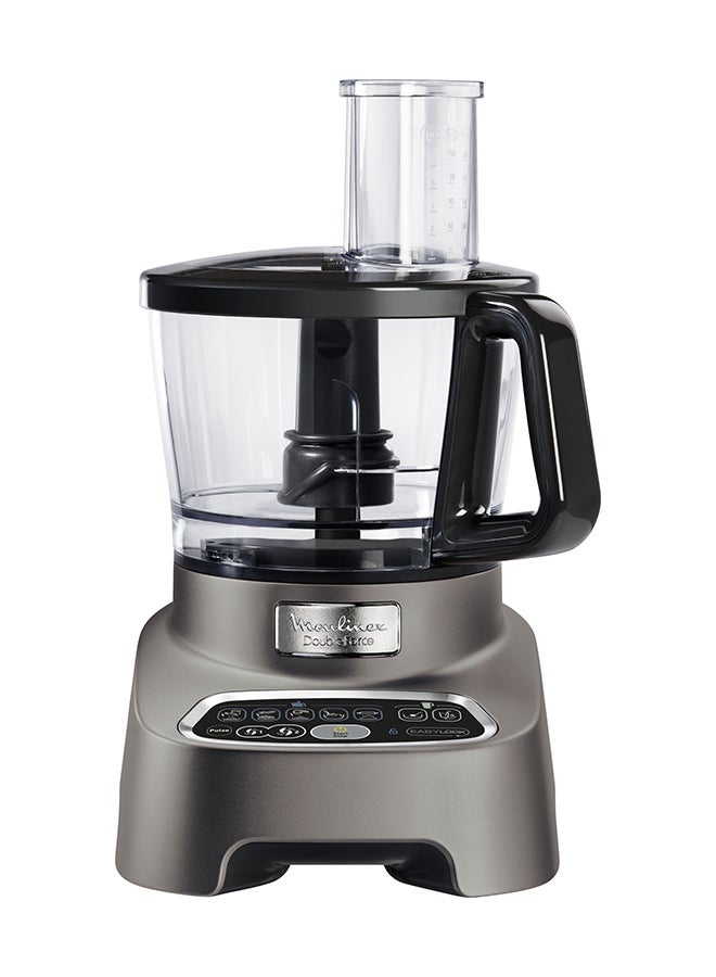 Moulinex - Digital Food Processor Double Force 3 L 1000 W FP827E27 Silver / Black - Image 1