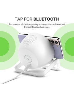 belkin BoostCharge 10W Wireless Charging Stand With Bluetooth Speaker - For iPhone 15/14 And Older, Google, Samsung, Huawei White  - Image 5
