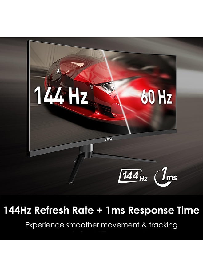 MSI - 34 inch Optix MAG342CQR 1500R Curvature 21:9 Aspect Ratio Narrow Bezel 1ms 3440 x 1440 (UWQHD) 144Hz Refresh Rate Tilt/Swivel/Height/Pivot Adjustment AMD Freesync Gaming Curved Monitor, Black Black - Image 1