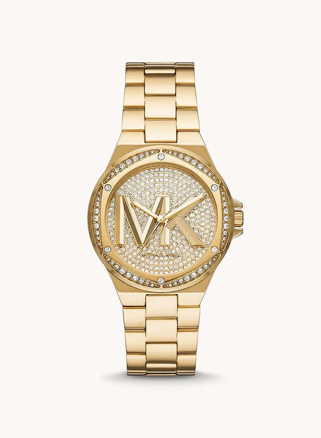 Michael Kors Women's Lennox Three Hand Gold Tone Stainless Steel Watch  MK7229 - Image 2