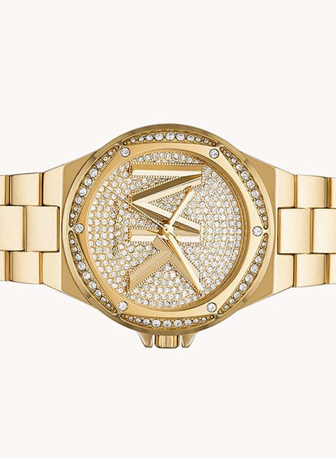 Michael Kors Women's Lennox Three Hand Gold Tone Stainless Steel Watch  MK7229 - Image 5