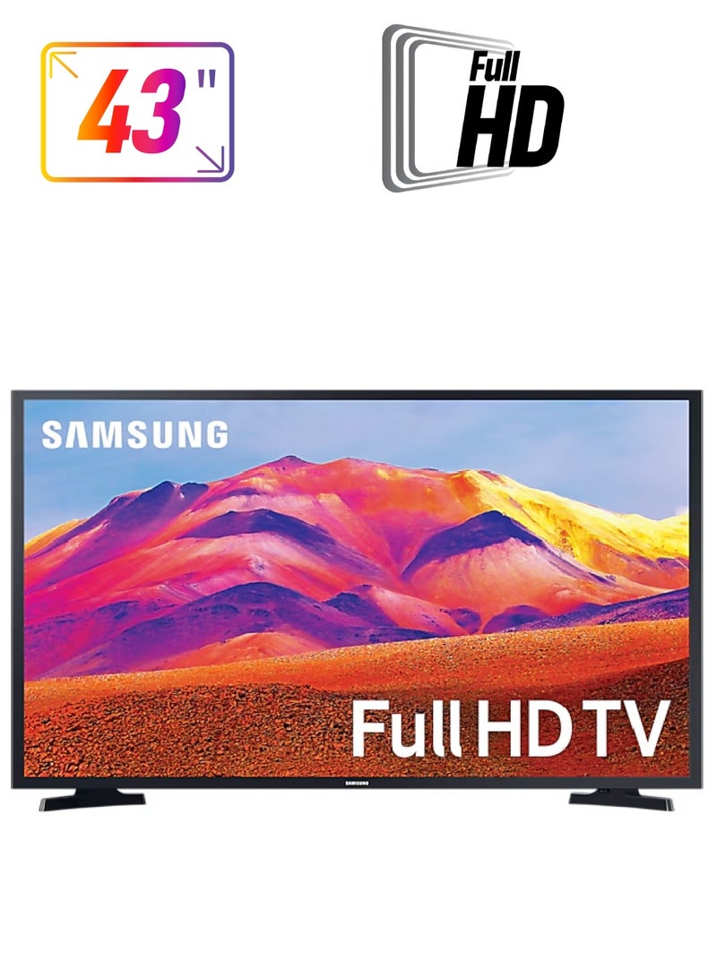Samsung - 43 Inch Full HD Smart TV | Android | Built In Receiver | 50HZ | UA43T5300AUXUM / UA43T5300A Black - Image 1