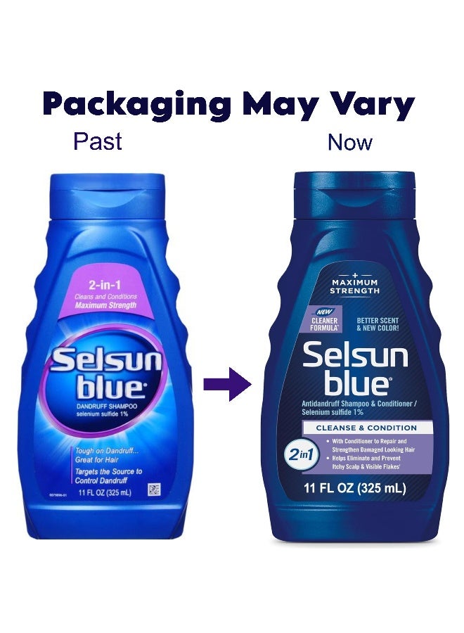 Selsun blue 2-in-1 Anti-dandruff Shampoo & Conditioner Blue 325ml - Image 2