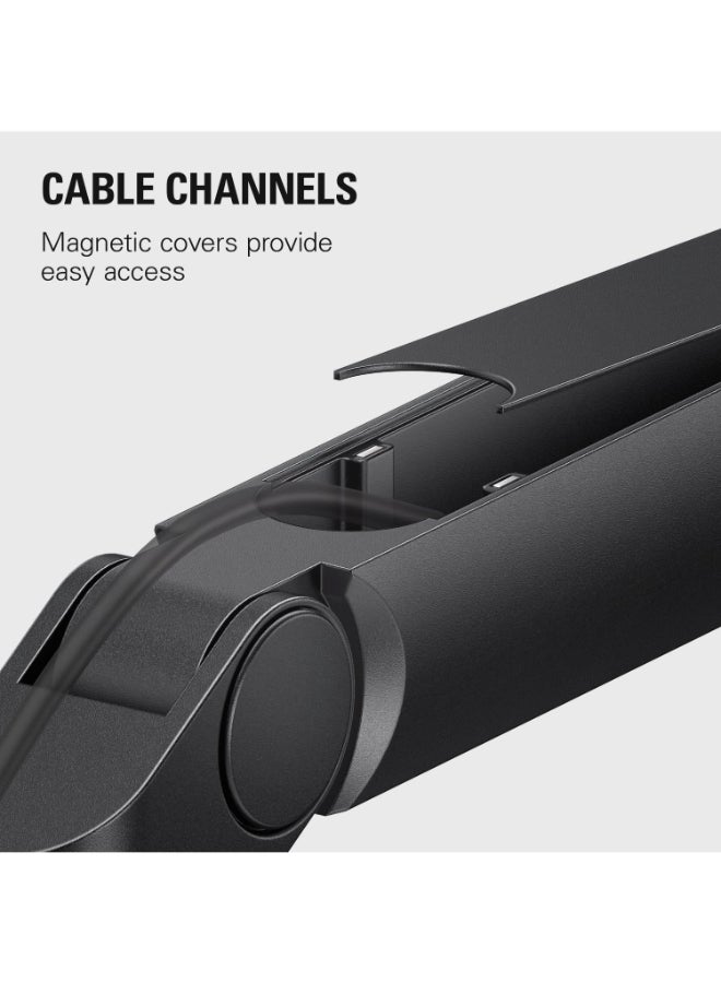 CORSAIR - Elgato Wave Mic Arm LP - Premium Low Profile Microphone Arm with Cable Management Channels, Desk Clamp, Versatile Mounting and Fully Adjustable, perfect for Podcast, Streaming, Gaming, Home Office - Image 1