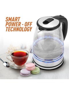 Clikon 1.8 Liter Cordless Glass Body Electric Kettle With LED Glow Indicator 1.8 L CK5138 Clear  - Image 3
