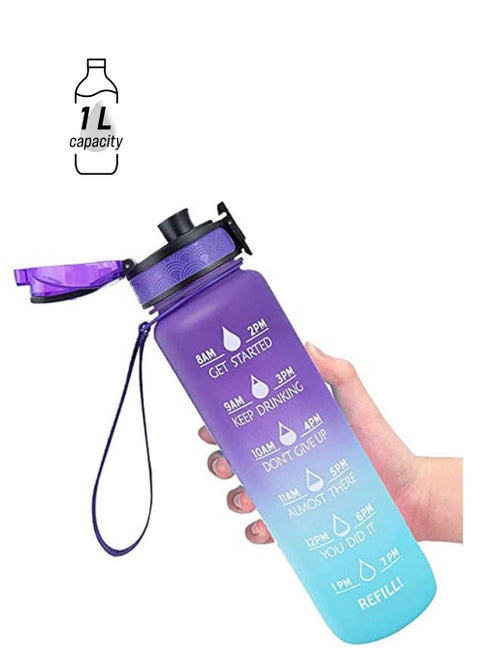 Sports Water Bottle Multicolour 1Liters