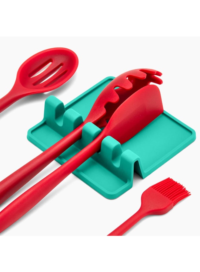 RAYKING Kitchen Storage Shelf New Cooking Utensil Holder Non-Slip Spoon Rack multicolour  - Image 1