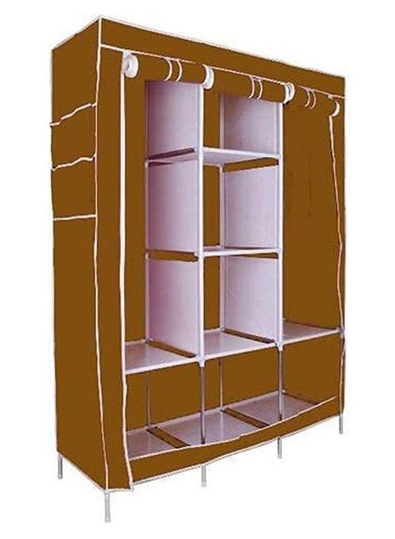 Portable Clothes Storage Gd-88130 Closet Brown 175x130x45cm - Image 1