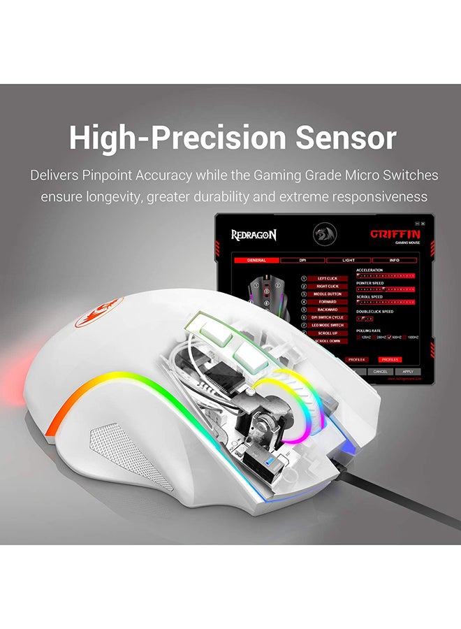 REDRAGON M607W GRIFFIN RGB Gaming Mouse - Image 5